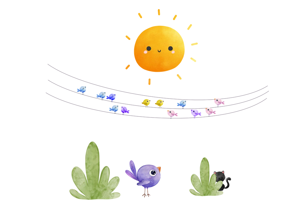 birds gathering on powerlines